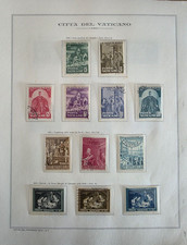 Francobolli Città del Vaticano Usati dal 1929 al 1984 con Album e Fogli Marini