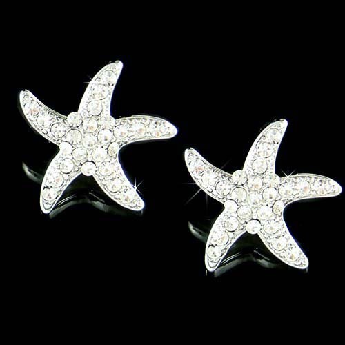 Starfish clip swarovski - starfish,