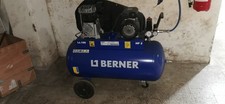 BERNER COMPRESSORE ARIA A CINGHIA MONOFASE 2 HP 100 LT