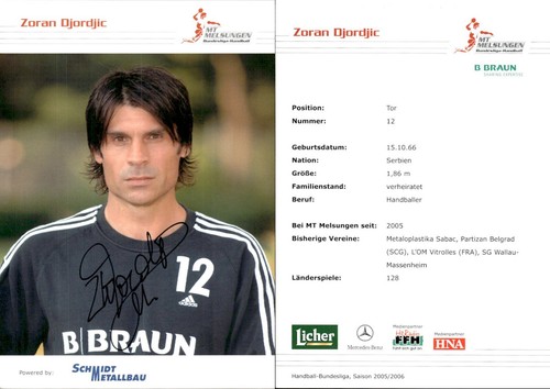 Zoran djordjic melsungen - djordjic,