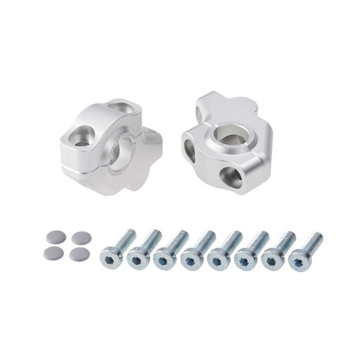 Rialzo manubrio 30mm argento