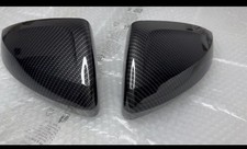 VW POLO Audi A1 SPECCHIETTI CALOTTE CARBONIO Tappi Coppi Cappucci Coperchi