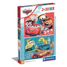 Clementoni Puzzle 2x20 pz Super Color 36m+ (27x18,5cm) DISNEY CARS 24808