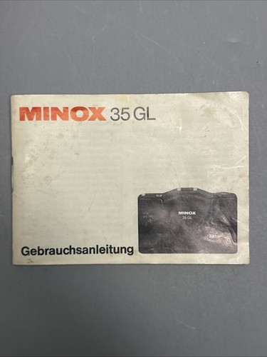 Minox manuale uso e1 - gl, #e1