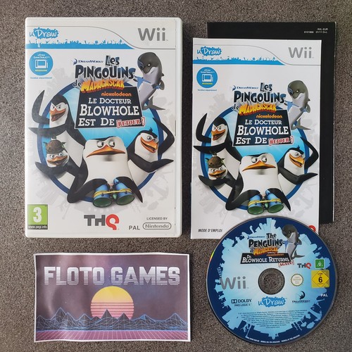 Jeu draw les pingouins - jeu, de