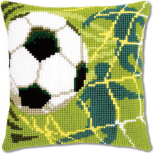 Kit Cuscino Punto Croce Calcio
