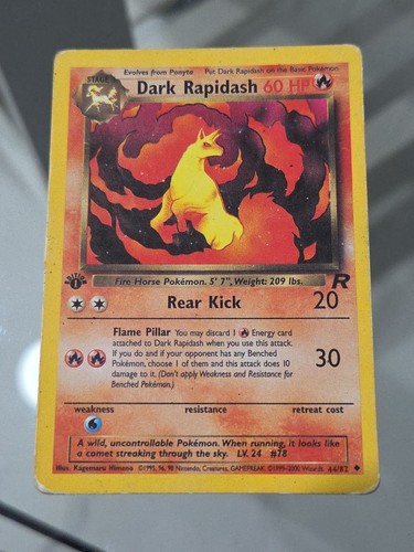 Pokémon dark rapidash 1st - rapidash,