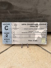 Biglietto/Ticket UEFA CHAMPIONS LEAGUE FINAL 95  - MILAN/AJAX 24/05/1995  Ottimo
