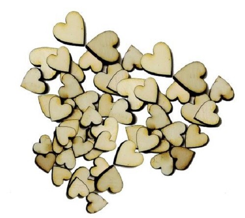 Sagome legno cuori - , piccoli