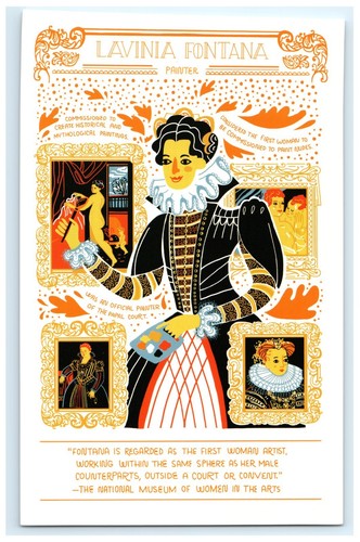 Cartolina lavinia fontana - cartolina,