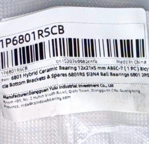 Nuovissimo abec 6801 rs - abec-7,