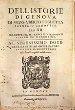 DELL'ISTORIE DI GENOVA DI MONS. UBERTO FOGLIETTA - GENOVA BARTOLI 1597