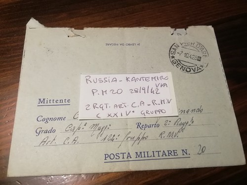 Armir posta militare 2gm - armir,
