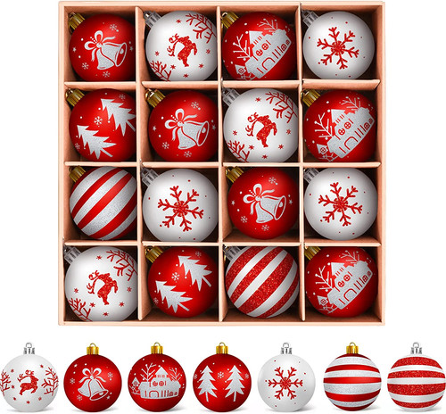Palline natale bianche e - di,
