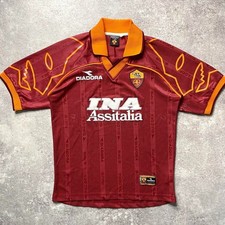 MAGLIA HOME VINTAGE 1999 2000 ROMA ORIGINALE DIADORA taglia S