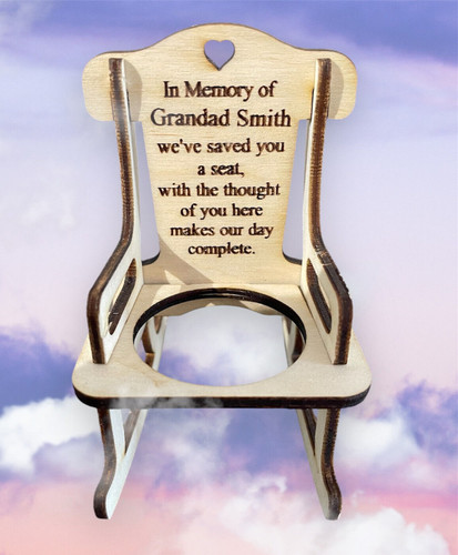 Sedia dondolo commemorativa - sedia,