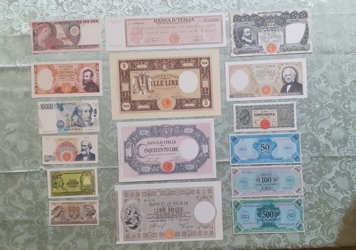 Banconote lire italiane 16 - lire,