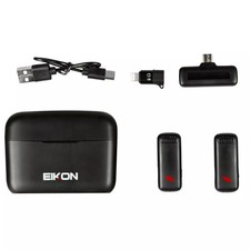EIKON TWINSTREAM registratore audio wireless 2 microfoni 1 trasmettitore usb-C