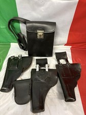 3 FONDINE NERE   DA CARABINIERE CON GANCIO PER BERETTA 9L + PORTA MANETTE+BORSA