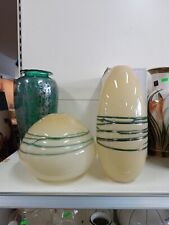 Coppia Di Vasi in Cristallo -