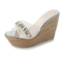 Sandali eleganti sabot zeppa