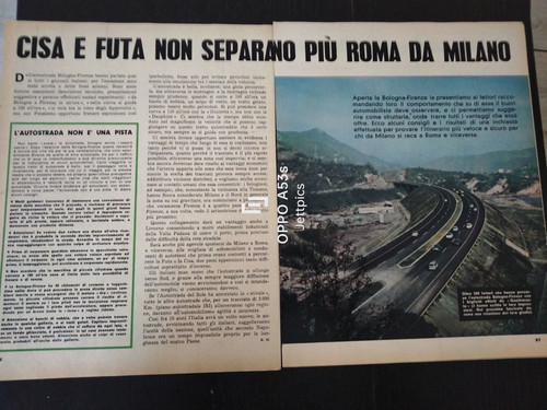 1961 aperta autostrada bologna - 1961,