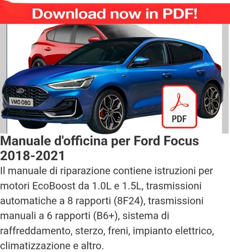 Manuale officina per - per, ford