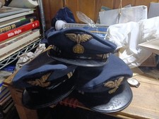 Stock Cappelli Ferrovie Calabro Lucane Nuovo Fondo Di Magazzino Vintage 3 Pz