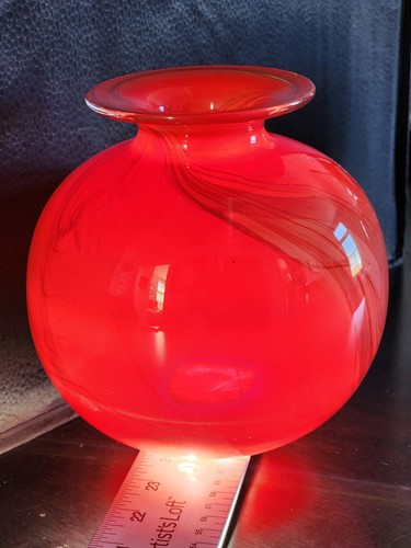 Vaso vetro soffiato mano - a,