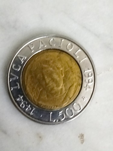 Moneta 500 lire - , pacioli