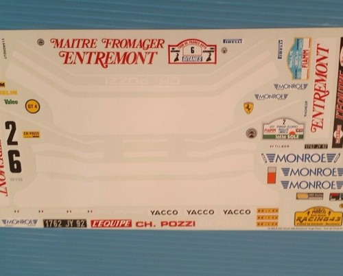 Decal ferrari 308 - 1/24,