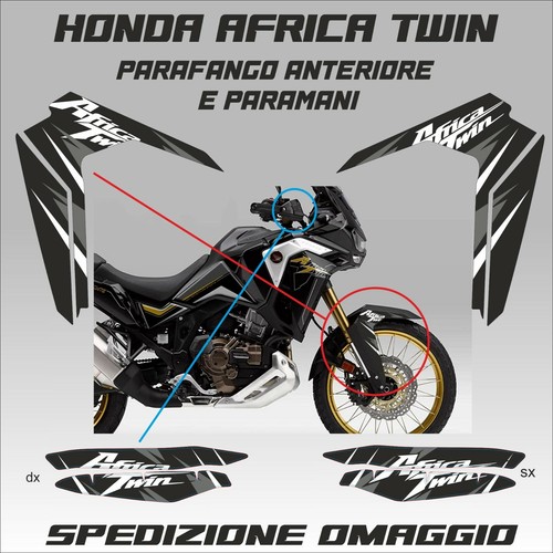 Honda 1100 africa twin adesivi - twin,
