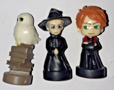 LOT FIGURE HARRY POTTER GEORGE WEASLEY,Hogwarts Teacher witch MINERVA,OWL EDVIGE