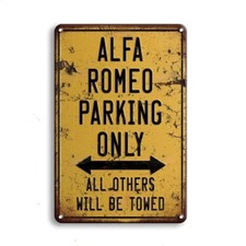 Insegna Targa Vintage Alfa