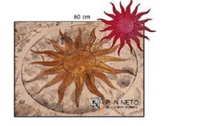 Stampo Pavimenti Stampato Cemento "Sun" 80 cm Concrete