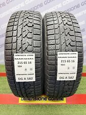 2 GOMME MARSHAL 215 65 16 98H M+S INVERNALI USATE mm6,6-6,8 85% DOT3312