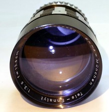 Enna-Munchen Tele-Ennalyt 135 mm f3.5 obiettivo attacco Exakta zebrato
