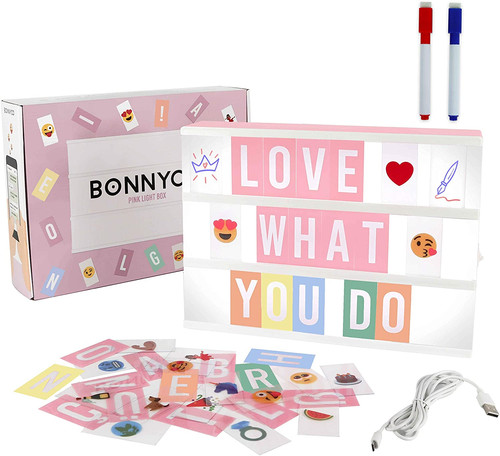 Light box rosa - 400, lettere