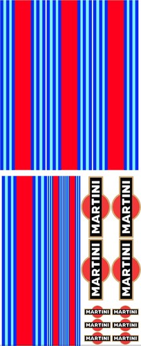 Martini decalcomanie rally - decalcomanie,