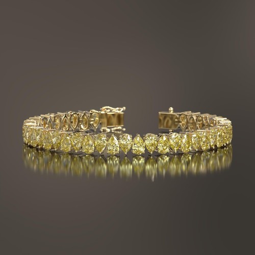 Bracciale tennis oro - bracciale,