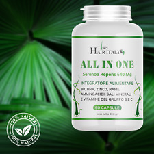 ALL IN ONE uomo integratore anticaduta capelli 60 Capsule antiDHT