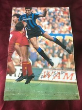 2 Autografi originali INTER + AS ROMA-Giuseppe Bergomi + S.Tovalieri-IN PERSON