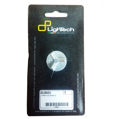 Tappo olio lightech argento - tappo,