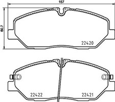 Kit Pastiglie Freno Disco Anteriore HELLA Pagid per H350 Bus Cassone Ribaltabile