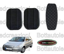 3 COPRIPEDALI COPRI PEDALI PEDALIERA GOMMA ACCELER FRIZIONE FRENO FIAT PUNTO MK1