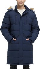 Parka uomo extra lungo pile