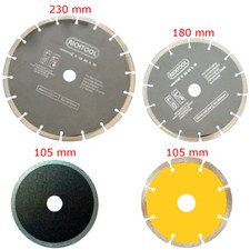Lame sega circolare per taglio pietra a secco e acqua varie misure lama