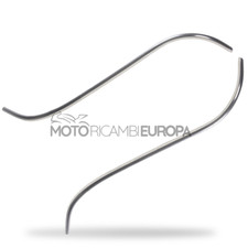 COPPIA BORDO SCUDO DESTRO SINISTRO ARGENTATO PER PIAGGIO VESPA ET2 ET4 50 125 cc