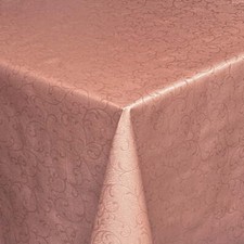 Tovaglia di Tela Cerata Damasco Impresso Rosa Elegante Floreale 03038-48