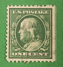 Raro francobollo verde